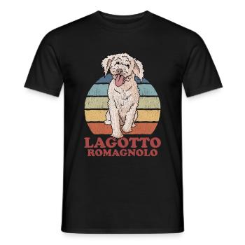 Lagotto Romagnolo Chien Propriétaire Cadeau - T-shirt homme - noir - Devant - AI Model Male 178 light (178cm)