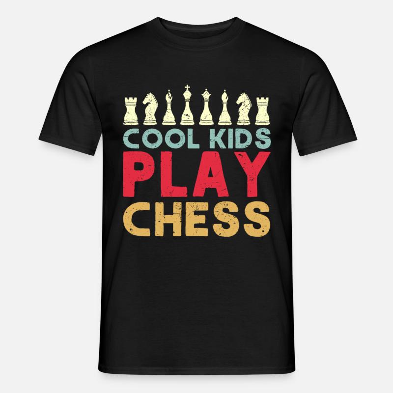 Schachspieler Geschenk Schachclub Schach - Männer T-Shirt - Schwarz