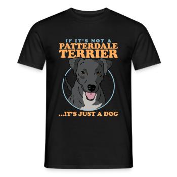 Patterdale Terrier Dog Dog Owner Gift - Men's T-Shirt - black - Front - AI Model Male 178 light (178cm)