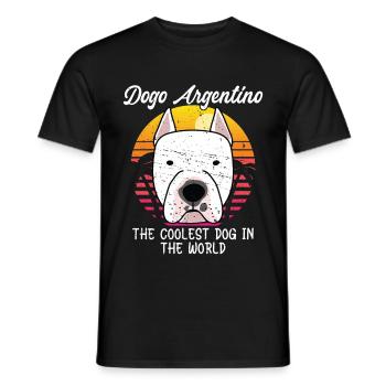 Dogo Argentino Dog Dog Owner Cadeau - T-shirt homme - noir - Devant - AI Model Male 178 light (178cm)