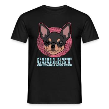Chihuahua Maman Propriétaire de chien Propriétaire de chien Cadeau - T-shirt homme - noir - Devant - AI Model Male 178 light (178cm)