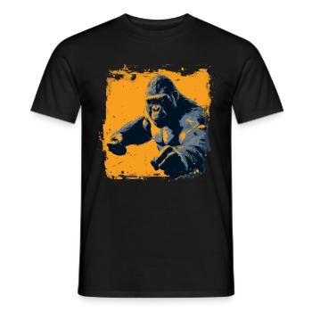 Gorille fracassant - T-shirt homme - noir - Devant - AI Model Male 178 light (178cm)