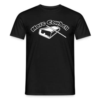 More Cowbell - Men's T-Shirt - black - Front - AI Model Male 178 light (178cm)