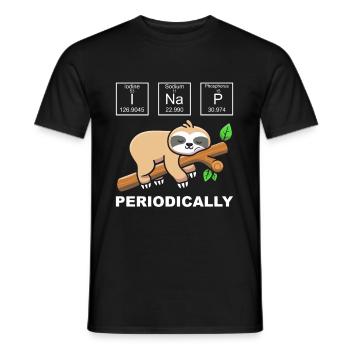 Je sieste périodiquement paresseux chimiste chimiste nerd - T-shirt homme - noir - Devant - AI Model Male 178 light (178cm)