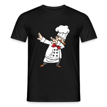 Dabbing Koch Küchenschef Chefkoch Dab Tanz - Männer T-Shirt - Schwarz - Vorne - AI Model Male 178 light (178cm)