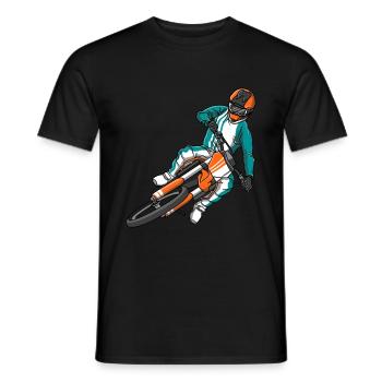 Motocross Rider Biker Motorcycle Children Men - T-shirt homme - noir - Devant - AI Model Male 178 light (178cm)