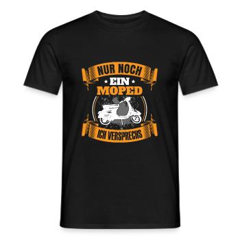 Nur noch ein Moped ich versprechs Moped Mofa - Männer T-Shirt - Schwarz - Vorne - AI Model Male 178 light (178cm)
