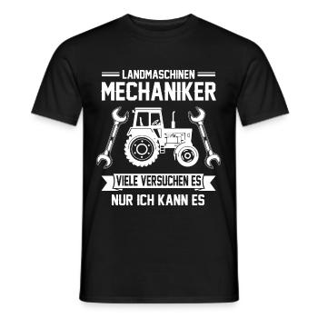 Landmaschinen Mechaniker Viele Versuchen Es - Männer T-Shirt - Schwarz - Vorne - AI Model Male 178 light (178cm)