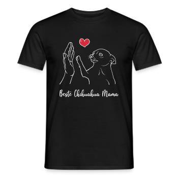 Beste Chihuahua Mama - Männer T-Shirt - Schwarz - Vorne - AI Model Male 178 light (178cm)
