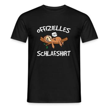Faultier Mein Offizielles Schlaf Schlafen Faultier - Männer T-Shirt - Schwarz - Vorne - AI Model Male 178 light (178cm)