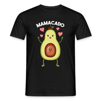 Mamacado Grossesse Maman 2021 avocat - T-shirt homme - noir - Devant - AI Model Male 178 light (178cm)