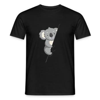 Koala Bear Australia Marsupial Koala - Men's T-Shirt - black - Front - AI Model Male 178 light (178cm)