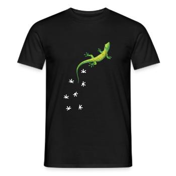 Gecko Lézards Reptiles Terraristik - T-shirt homme - noir - Devant - AI Model Male 178 light (178cm)