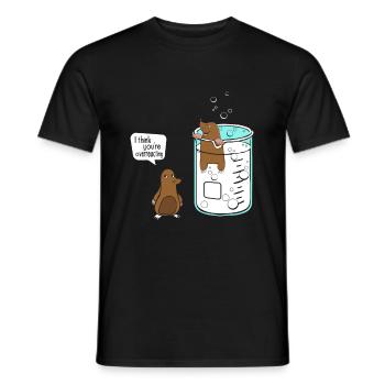 I Think You Are Overreacting - Mole litre de chimie - T-shirt homme - noir - Devant - AI Model Male 178 light (178cm)