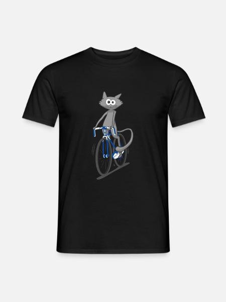 Vélo chat - T-shirt homme - noir