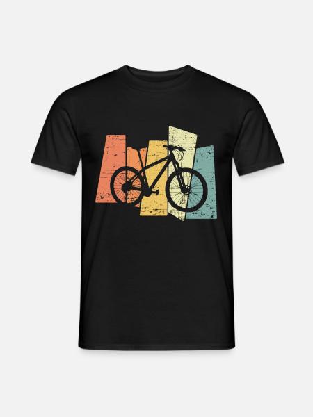 Retro Mountainbike - Mænd T-shirt - sort