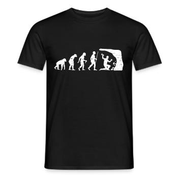 Evolution Geologist Geologist Miner - Men's T-Shirt - black - Front - AI Model Male 178 light (178cm)