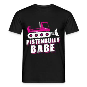 Pistenraupe Pistenfahrzeug Pisten Bully Babe - Männer T-Shirt - Schwarz - Vorne - AI Model Male 178 light (178cm)