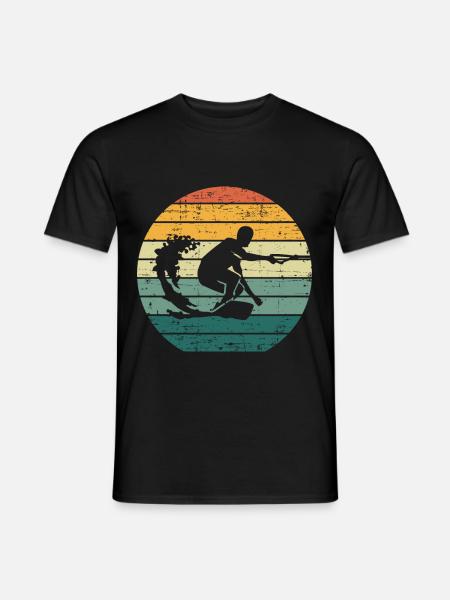 Rétro Wakeboard Wakeboard Wakeboard Wakeboard wakeboard - T-shirt homme - noir
