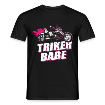 Triker Babe Tricycle Trike Rider Motorsport - Men's T-Shirt - black - Front - AI Model Male 178 light (178cm)