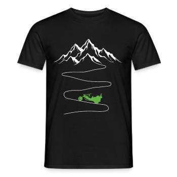Trike Montagnes Courbes Triker Triker Trikes Trikes - T-shirt homme - noir - Devant - AI Model Male 178 light (178cm)