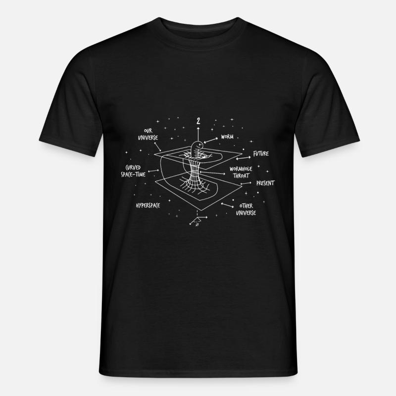 Astrophysicist Time Curvature Quantum Physics - Männer T-Shirt - Schwarz