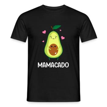 Mamacado Pregnant Avocados Mom Mother's Day - Men's T-Shirt - black - Front - AI Model Male 178 light (178cm)
