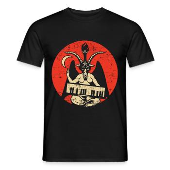 Satan Barometh Satanic Occult Devil Baphomet Goat - Männer T-Shirt - Schwarz - Vorne - AI Model Male 178 light (178cm)