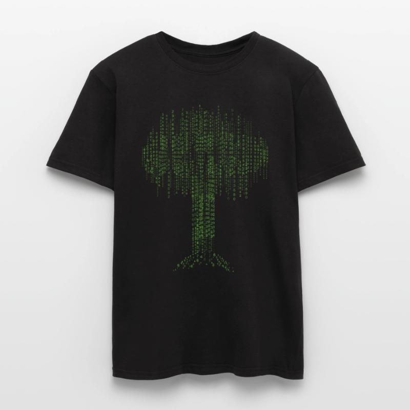 Codeur d’arbre binaire programmeur d’ordinateur T-shirt homme