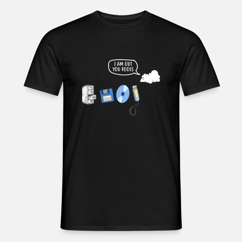 Ich bin raus ihr Narren Datenspeicherung Evolution - Männer T-Shirt - Schwarz
