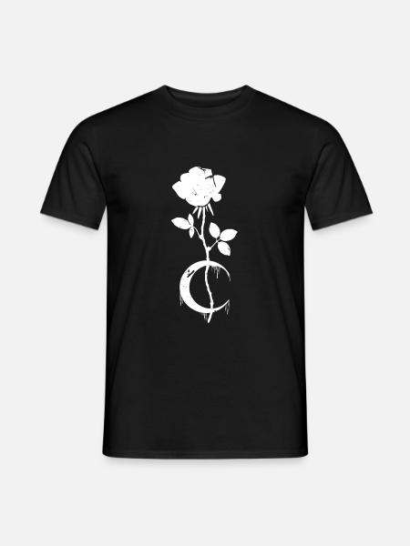 Occult Moon Rose Gothic - Men's T-Shirt - black