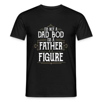 It's Not A Dad Bod It's A Father Figures - Men's T-Shirt - black - Front - AI Model Male 178 light (178cm)