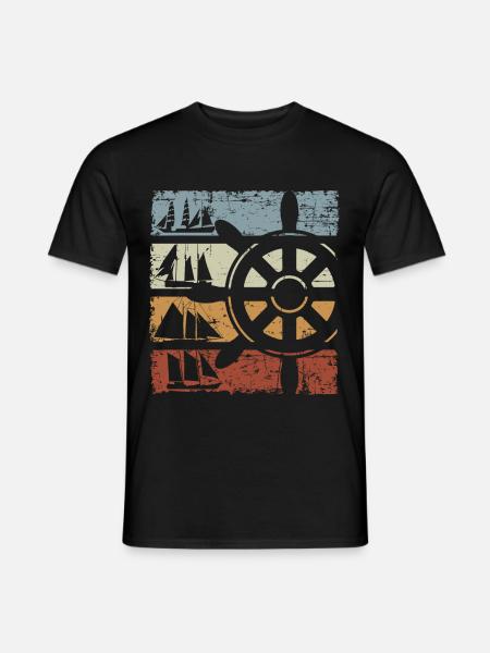 Retro Sailor Vintage - Männer T-Shirt - Schwarz