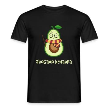 Avocado Kedavra Sunglasses Wizard Vegan Magician - Männer T-Shirt - Schwarz - Vorne - AI Model Male 178 light (178cm)