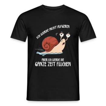 Ich Werde Nicht Aufgeben Läufer Schnecke Laufen - Männer T-Shirt - Schwarz - Vorne - AI Model Male 178 light (178cm)