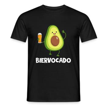 Biervocado Avocado Bier Party Alkohol Biertrinker - Männer T-Shirt - Schwarz - Vorne - AI Model Male 178 light (178cm)