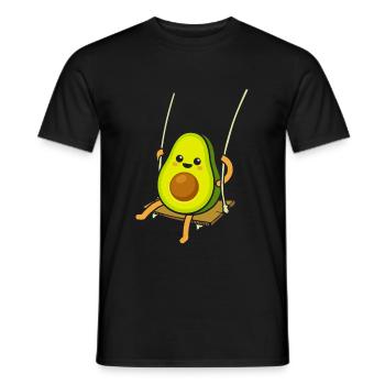 Avocat sur une balançoire - T-shirt homme - noir - Devant - AI Model Male 178 light (178cm)