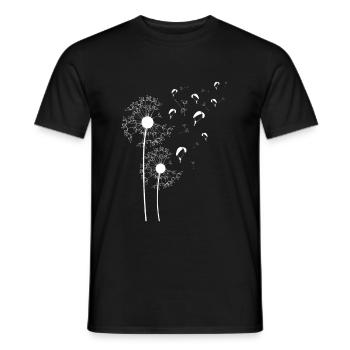 Dandelion Paraglider Paragliding Skydiver - Männer T-Shirt - Schwarz - Vorne - AI Model Male 178 light (178cm)