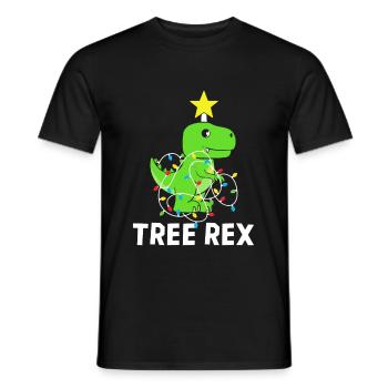 Tree Rex - Männer T-Shirt - Schwarz - Vorne - AI Model Male 178 light (178cm)