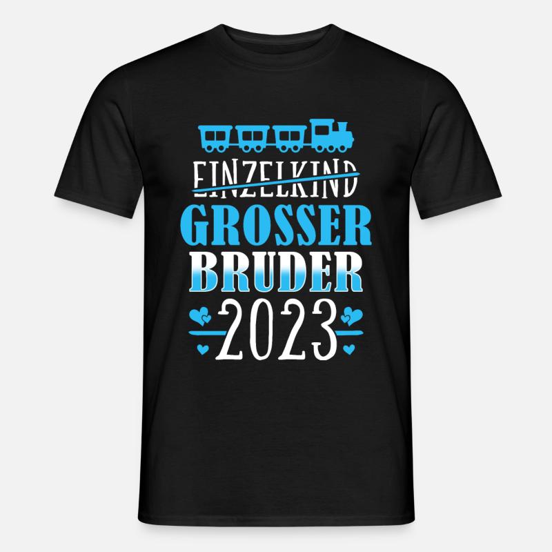 Großer Bruder 2023 Zug Eisenbahn - Männer T-Shirt - Schwarz