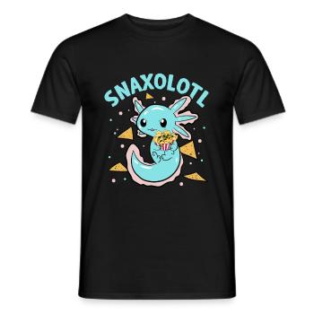 Snaxolotl Snack Nachos Axolotl - Männer T-Shirt - Schwarz - Vorne - AI Model Male 178 light (178cm)