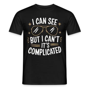 Blinde Blindheit Sehbehinderte Menschen - Männer T-Shirt - Schwarz - Vorne - AI Model Male 178 light (178cm)