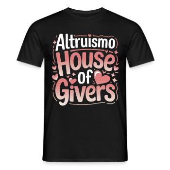 Altruismo Selfless Giving Giving School Spirit - Men's T-Shirt - black - Front - AI Model Male 178 light (178cm)