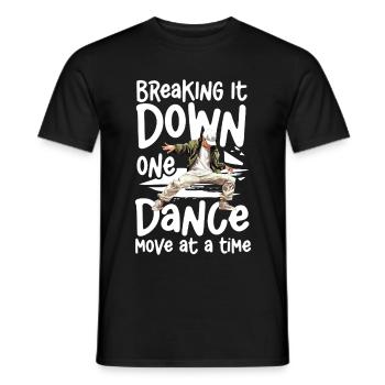 Décomposer un mouvement de danse à la fois - - T-shirt homme - noir - Devant - AI Model Male 178 light (178cm)