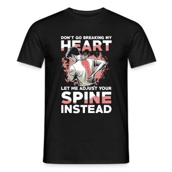 Lass Mich Deine Wirbelsäule Anpassen Statt Dein - Männer T-Shirt - Schwarz - Vorne - AI Model Male 178 light (178cm)