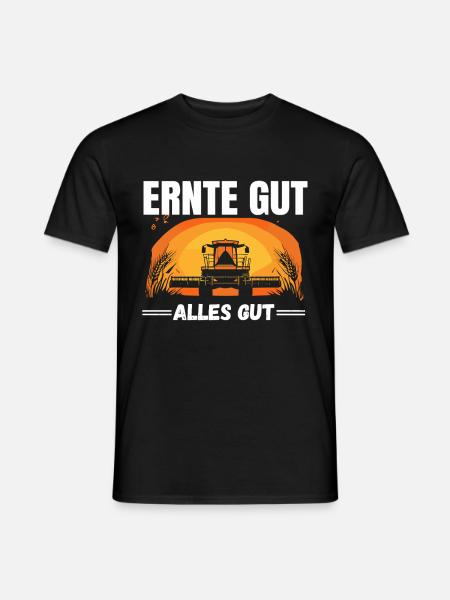 Høst Godt Alle gode landbrugsmotiv - Mænd T-shirt - sort