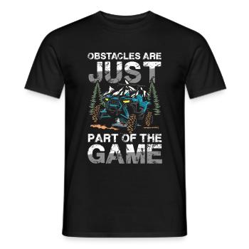 Hindernisse Sind Nur Ein Teil Des Spiels Abenteuer - Männer T-Shirt - Schwarz - Vorne - AI Model Male 178 light (178cm)