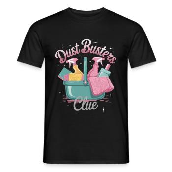 Dust Busters Club Rengøring og sjovt design til - Mænd T-shirt - sort - Foran - AI Model Male 178 light (178cm)