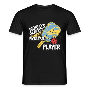 World's Best Average Pickleball Player - Men's T-Shirt - black - Front - AI Model Male 178 light (178cm)