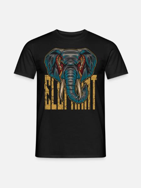 elephant - Men's T-Shirt - black